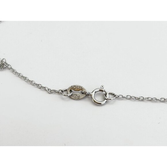 Stunning Art Deco Inspired Sterling Silver 925 Vintage Pendant Necklace - 18" - Picture 12 of 16